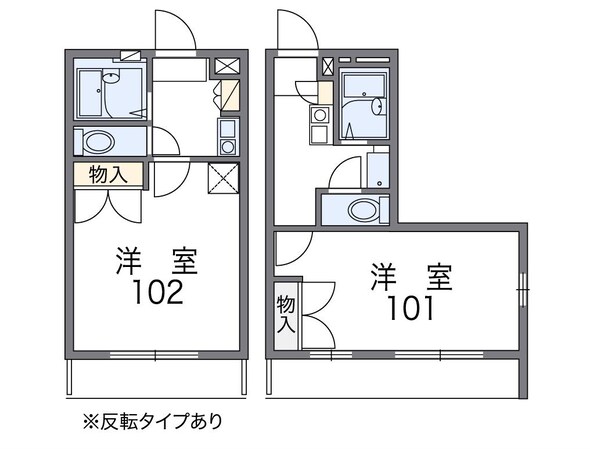 レオパレスＫＵＷＡＤＡの物件間取画像